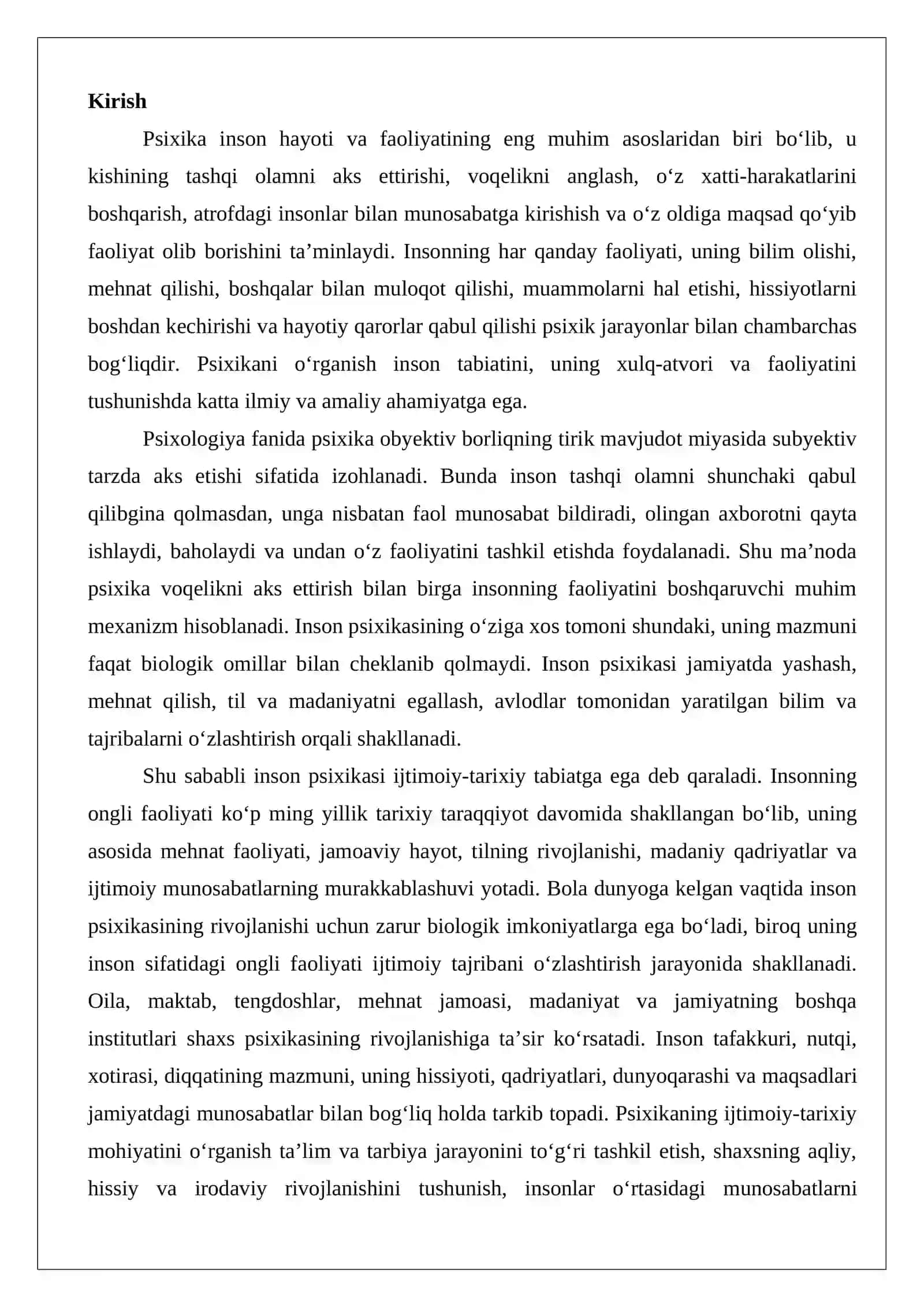 Psixika haqida umumiy tushuncha 2