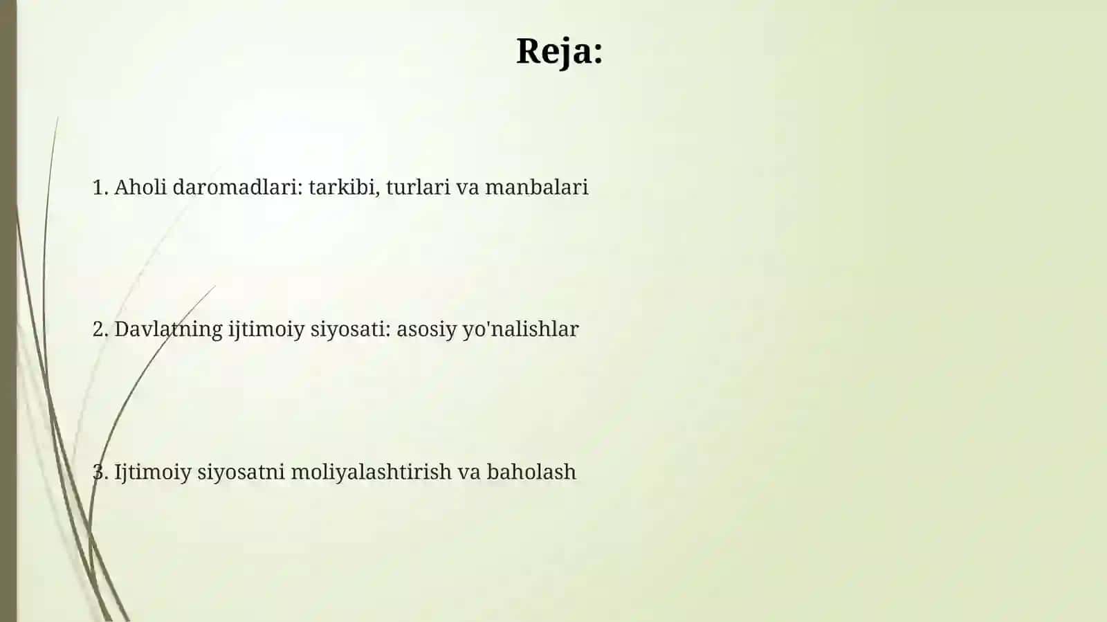 Aholi daromadlari: Tarkibi, turlari va manbalari 2