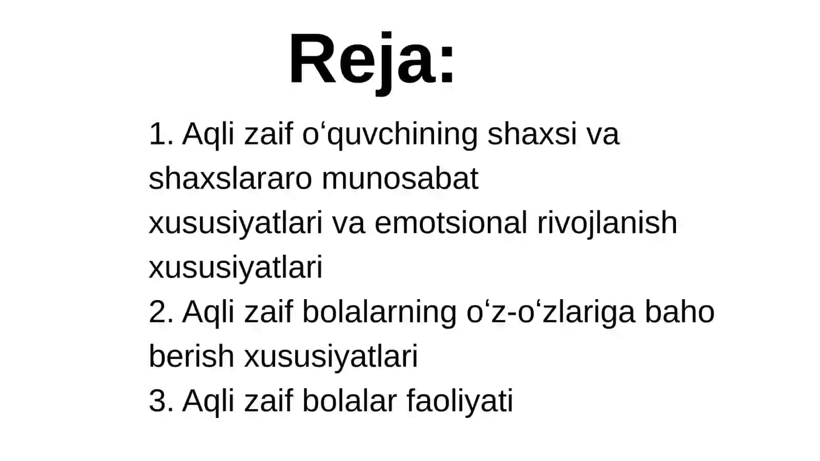 Aqli zaif oʻquvchilar shaxsi 2