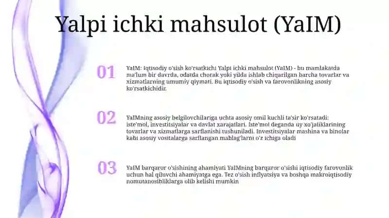 Asosiy Makroiqtisodiy KoʻRsatkichlar 2