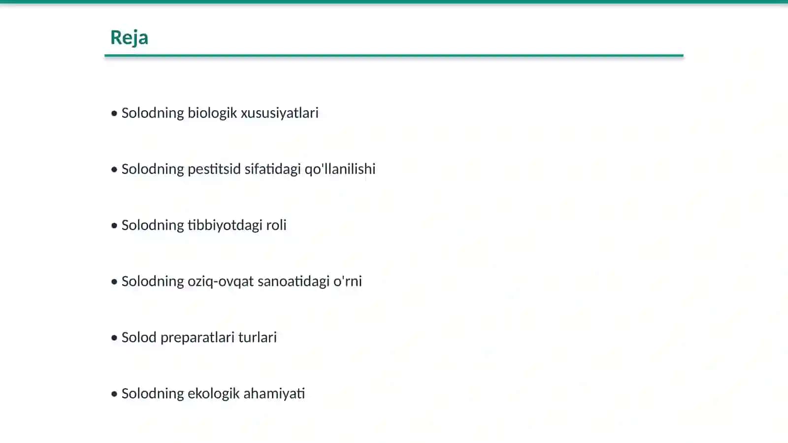Solod va solod pereparatlari 2