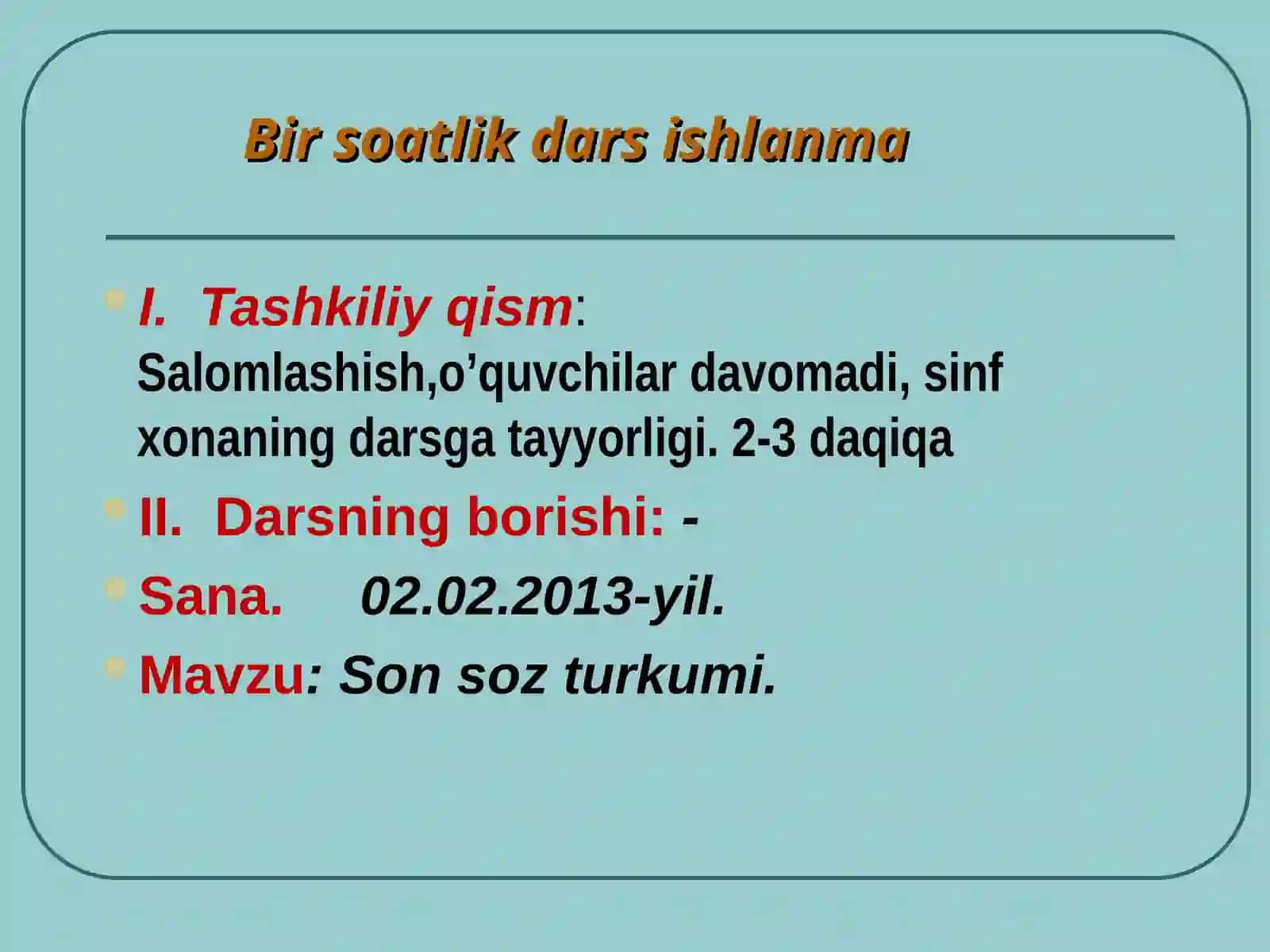 Son soz turkumi 2