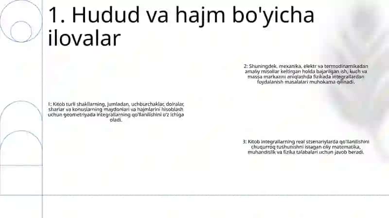 Aniq Integralning Geometriyaga Va Fizikaga Tatbiqlari 2