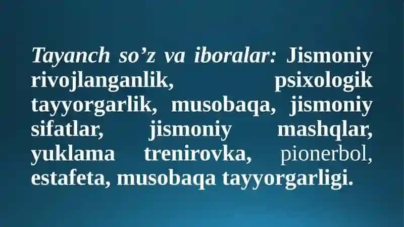 Voleybolo’yini dastayyorgarlikturlarini o’rniva ahamiyati 2