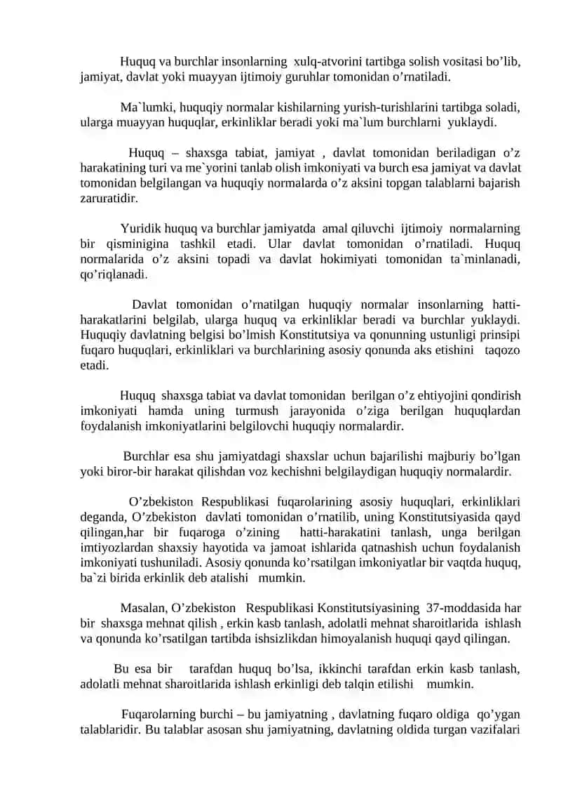 O`zbekiston Respublikasida Shaxsning Konstitutsiyaviy Huquqiy Holat 2