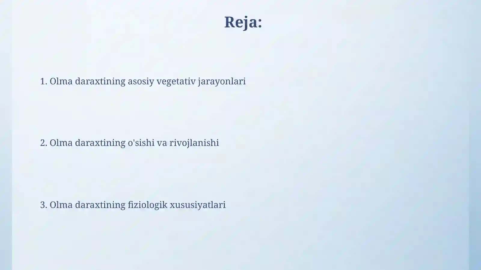 Olma vegetatsiyasi 2