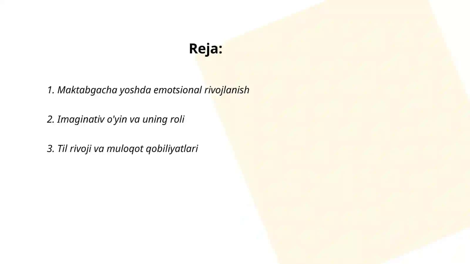 Maktabgacha yosh davrida psixik rivojlanish xususiyati 2