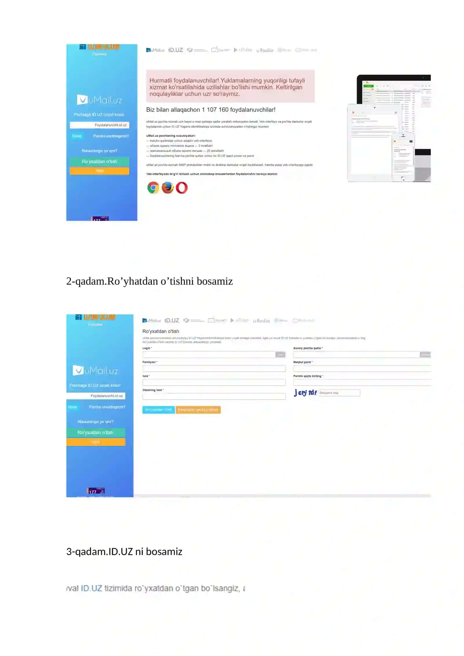 INTERNET XIZMATLARI BILAN ISHLASH 2