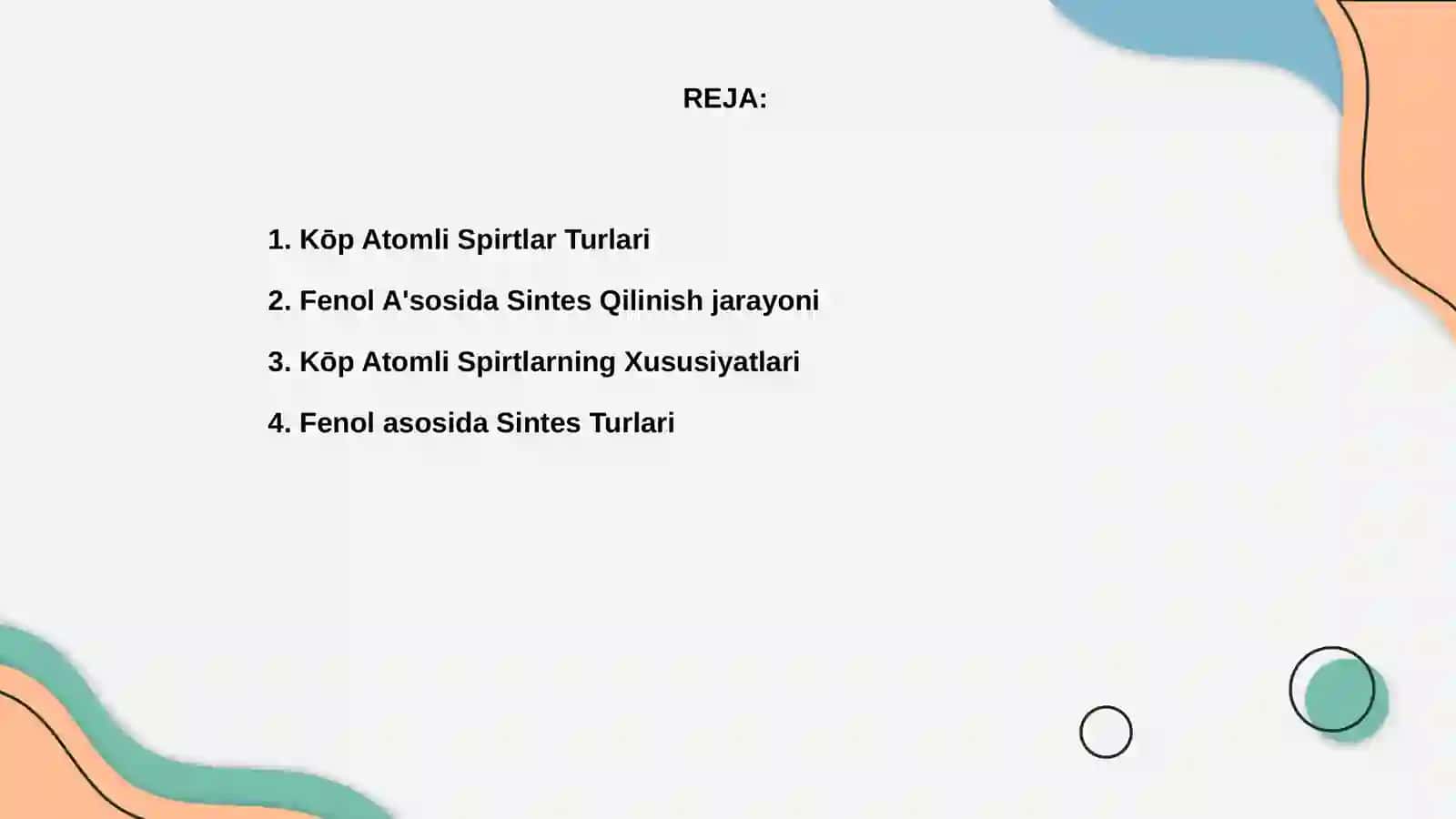 Ko'p atomli spirtlar va fenol asosida sintez qilinadigan smolalar 2