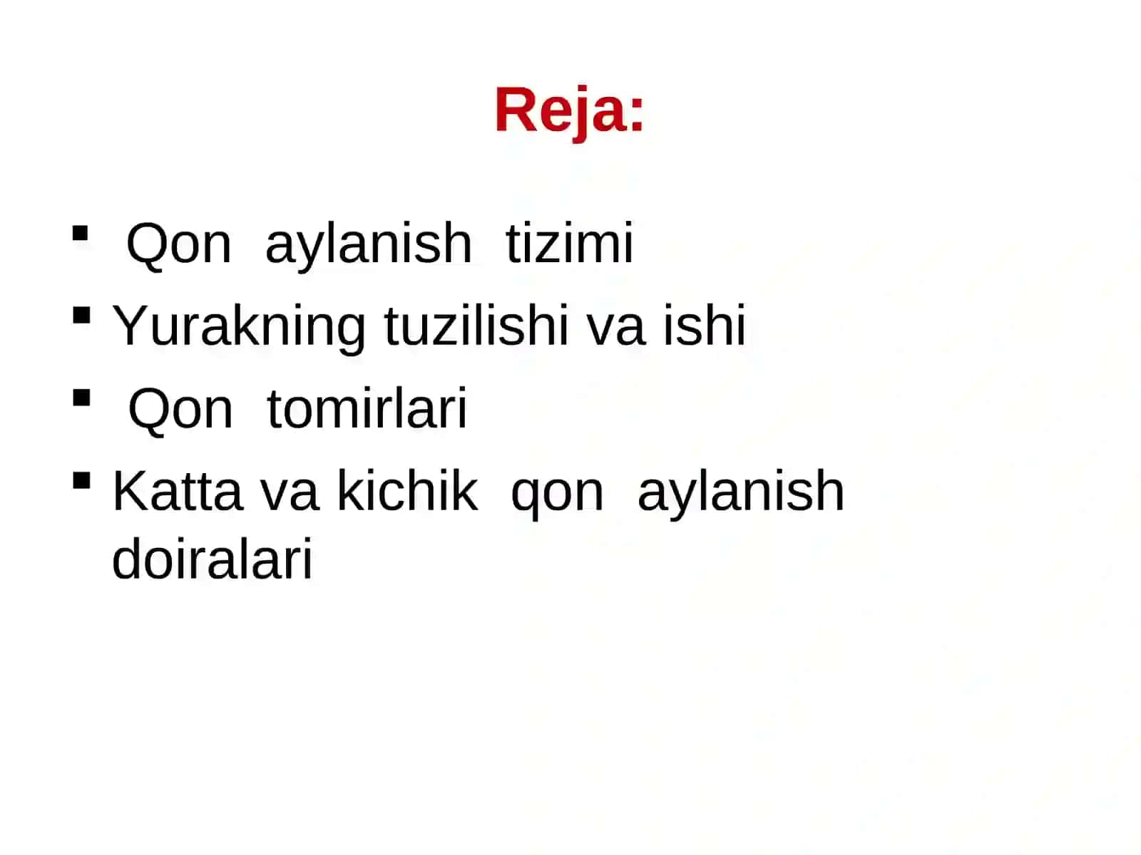 4-mavzu:YURAKQON- TOMIR TIZIMI HAYOT FAOLIYATI XAVFSIZLIGI 2
