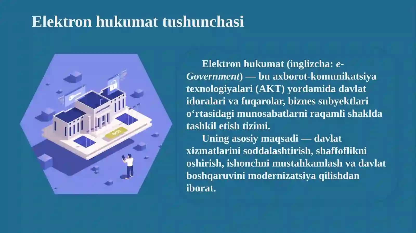Elektron hukumat tushunchasi va asosiy tamoyillari 2
