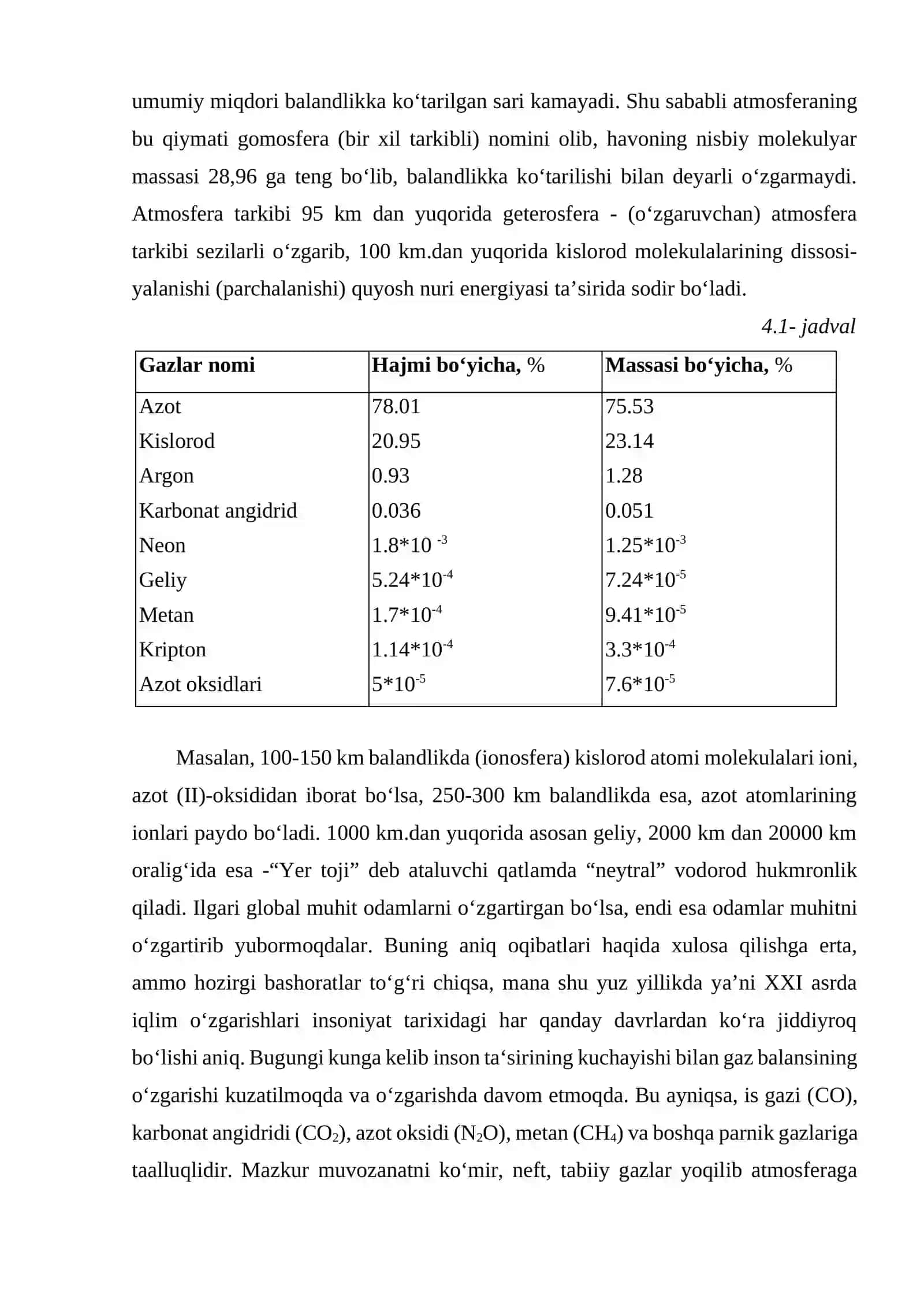 ATMOSFERA VA UNI MUHOFAZA QILISH 2