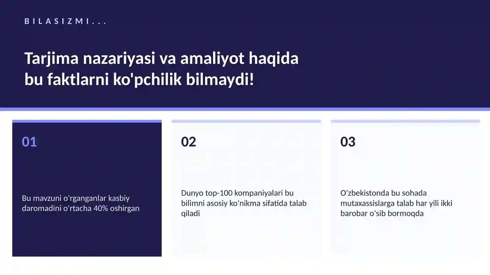 Tarjima nazariyasi va amaliyot 2