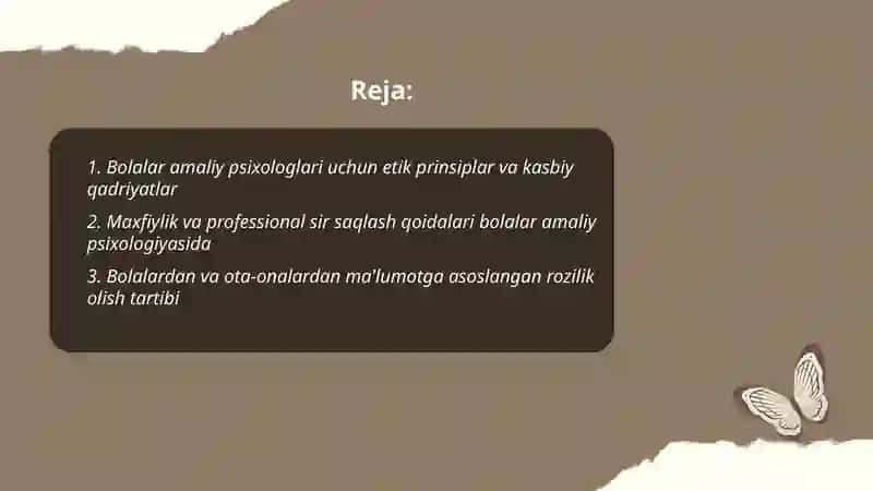 Bolalar amaliy psixologning etik norm va qoidalari 2