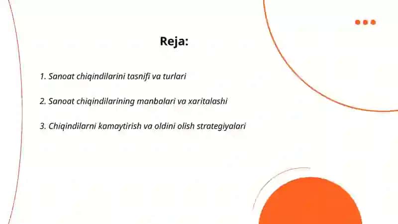 Sanoat chiqindilarini ayta ishlash 2