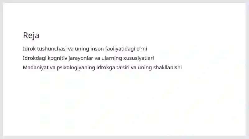 Idrok haqida tushuncha va uning xususiyatlari 2