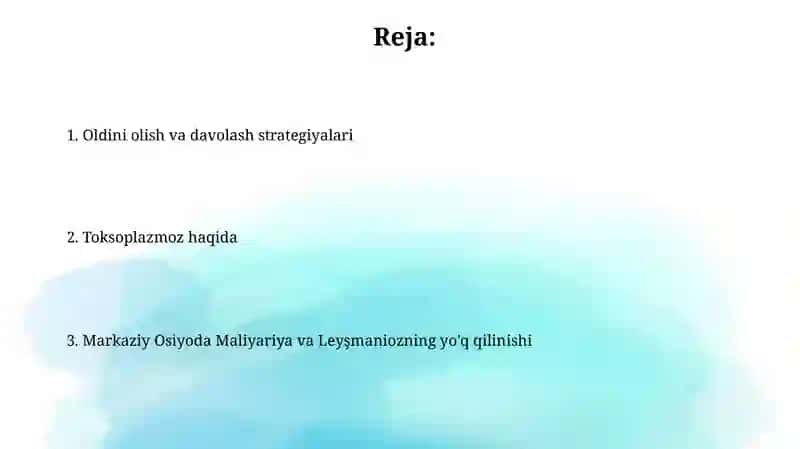 Oldini olish va davolash strategiyalari 2