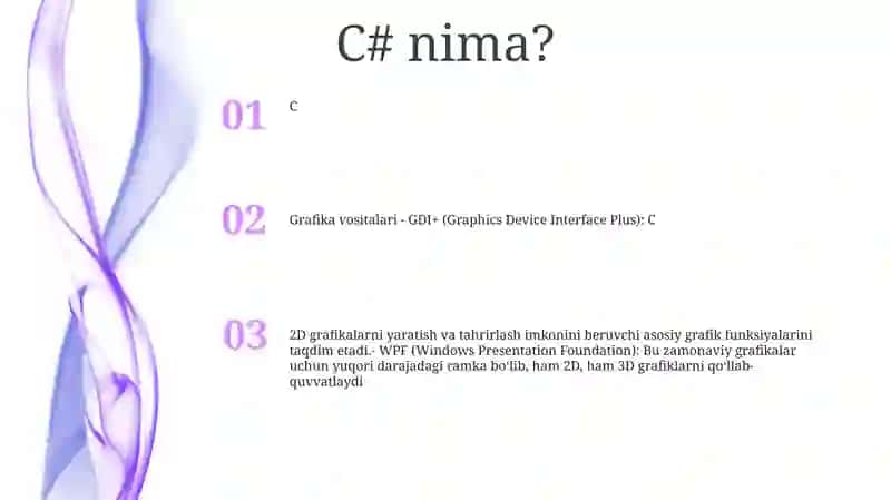 C# Dasturlash Tilining Grafik Imkoniyatlaridan Foydalanish 2
