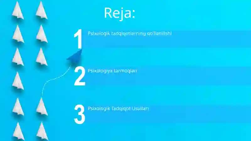 Psixologiya tatqiqot metodlari va tarmoqlari 2
