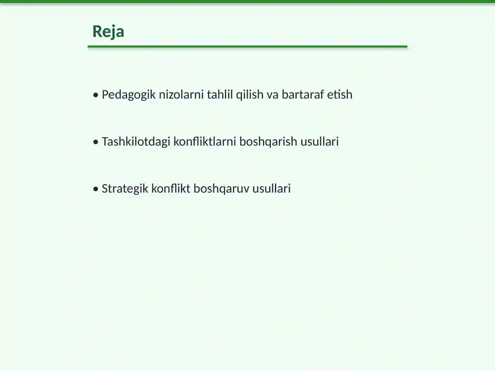 Konfliktlarni boshqarish tartiblari va usullari 2