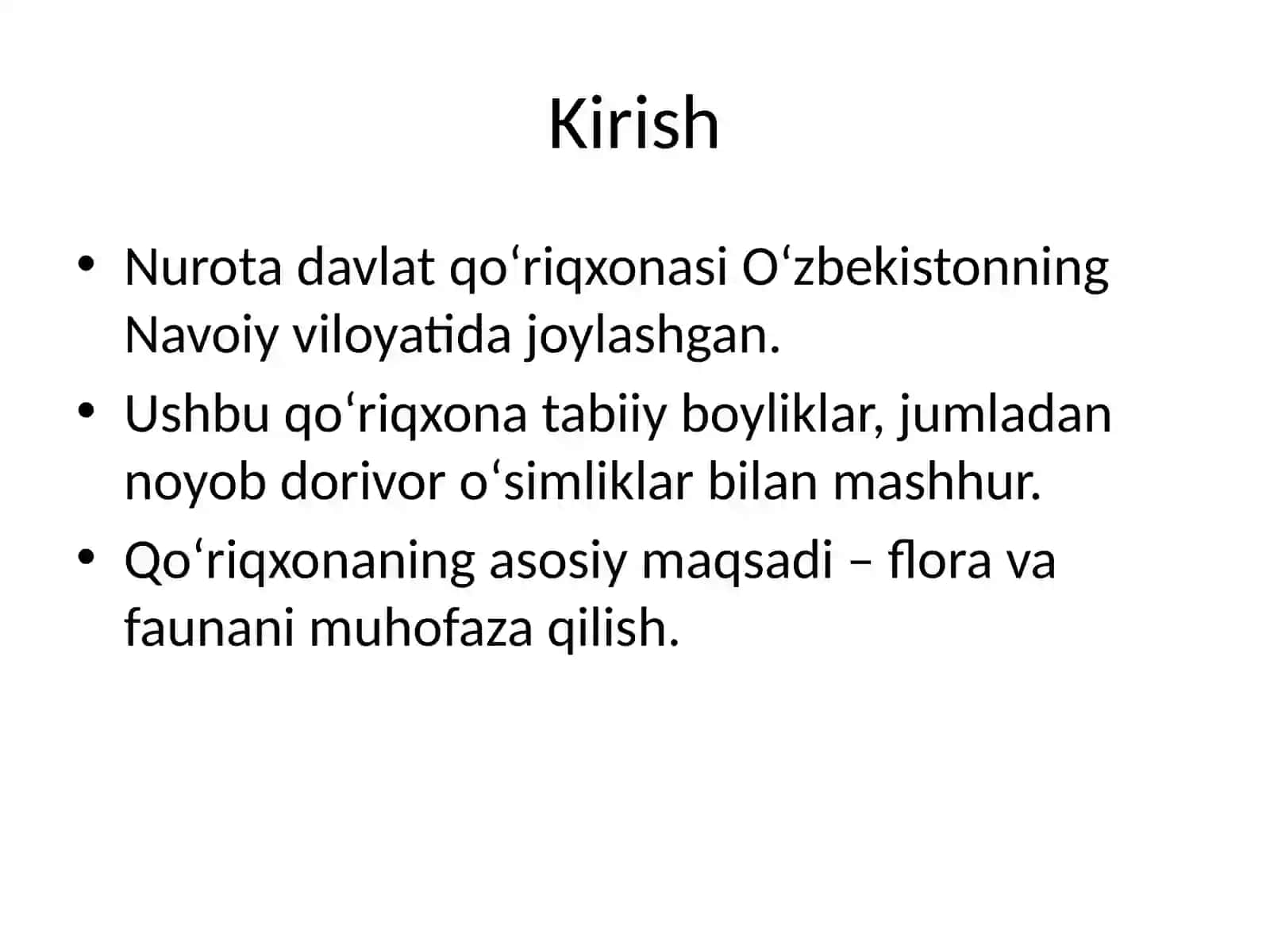 Nurota Davlat Qoʻriqxonasida Tarqalgan Dorivor Oʻsimliklar 2