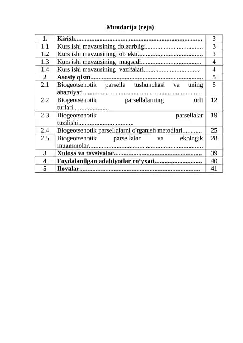 Biogeotsenotik parsella va uning turlari 2