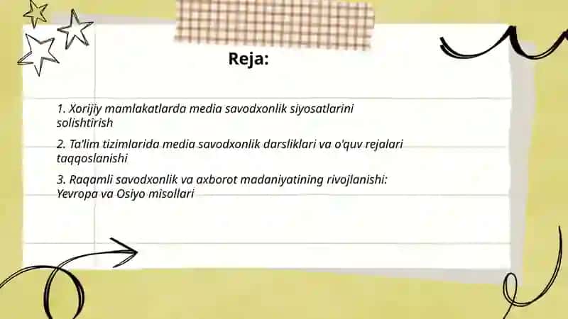 Xorijiy mamlakatlarda media savodxonlik va axborot madaniyatining qiyosiy tahlili 2