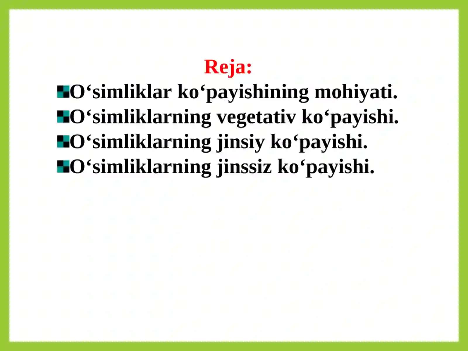 O‘simliklar ko‘payishining mohiyati, JINISIY KO‘PAYISHI EVALIYUSIYASI 2