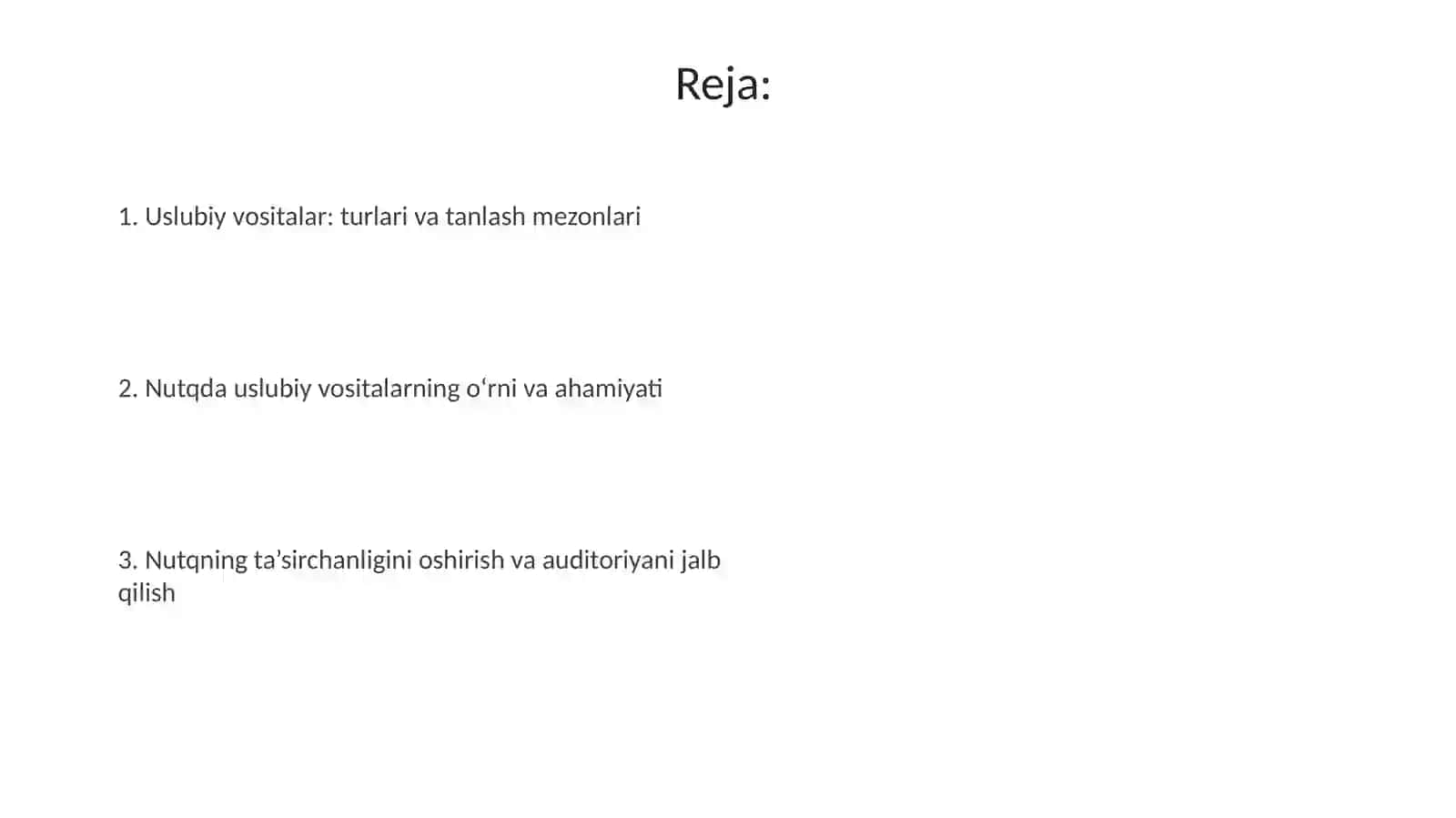 Uslubiy vositalar nutq jarayonida 2