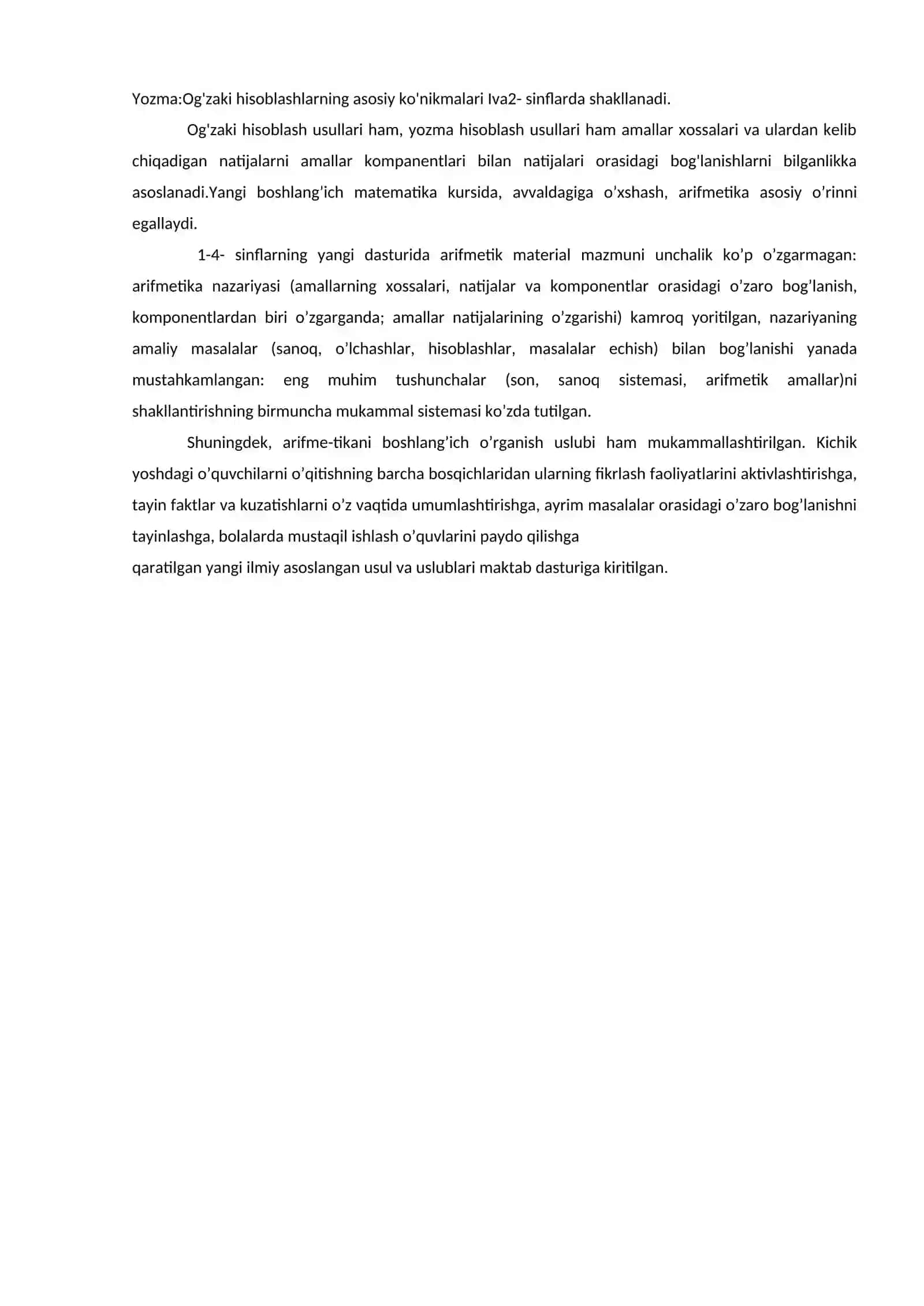 1000 ichida va ko‘p xonali nomanfiy butun sonlarni nomerlashga o‘rgatish metodikasi 2