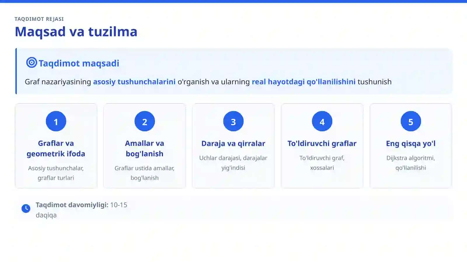 Graflar nazariyasining asosiy tushunchalari va ularning qo'llanilishi 2