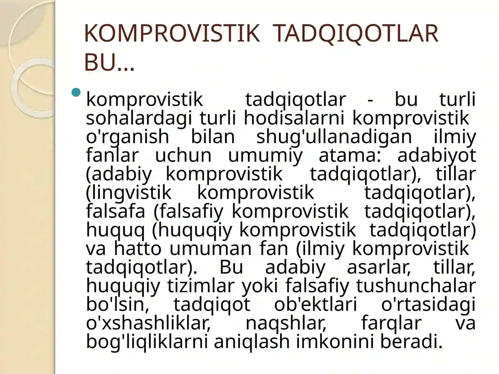KOMPROVISTIKPEDAGOGIKA BILIM SOHASI VA O'RGANISH PREDMETI SIFATIDA 2