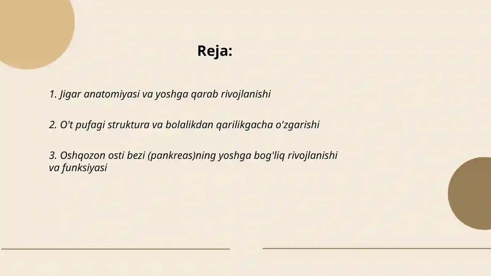 Oshqozon osti bezi va yoshga qarab ozgarishlari 2