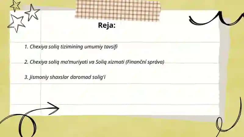 Chexiya soliq tizimi 2