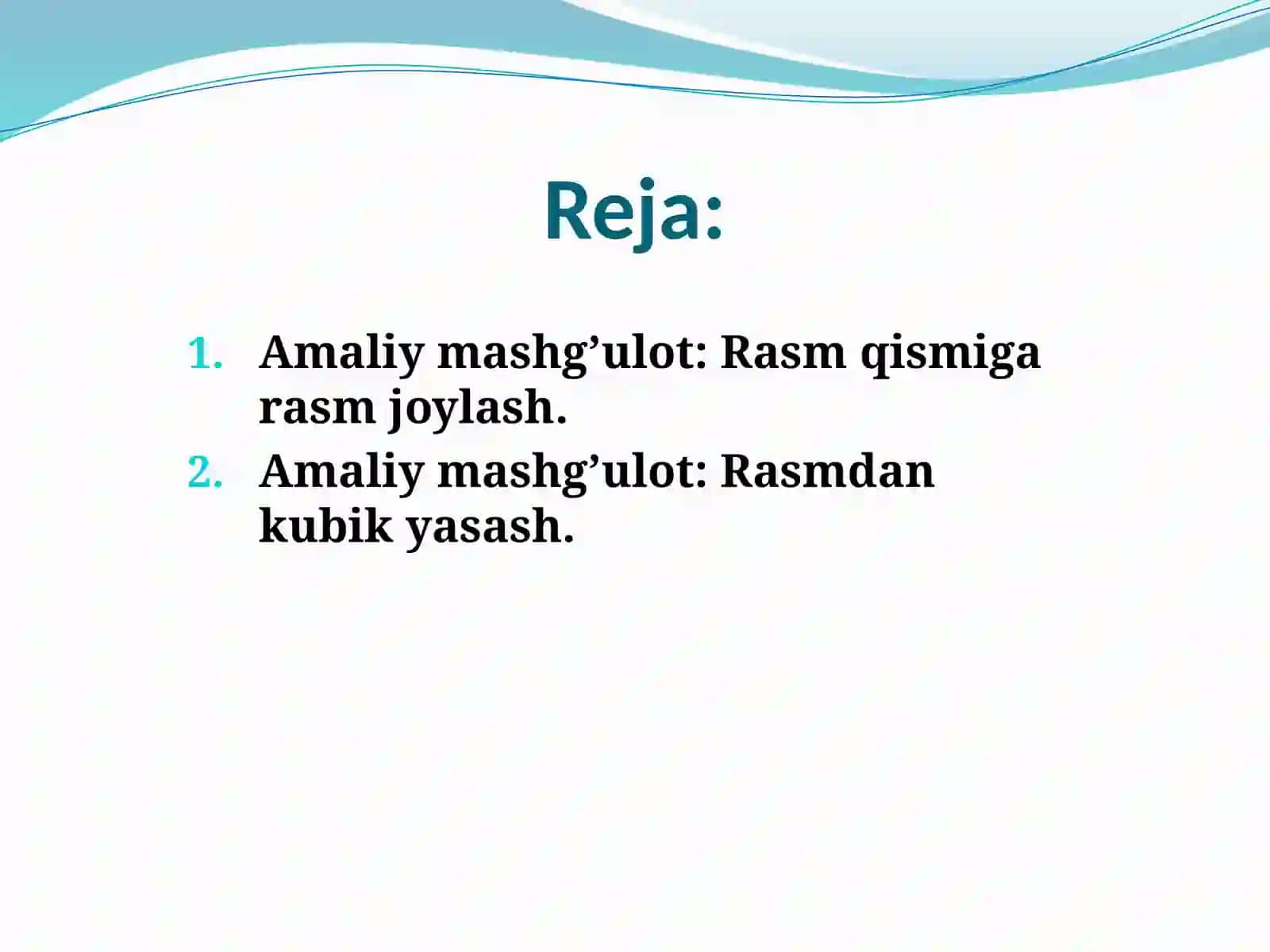 PHOTOSHOPDASLOYLAR BILAN ISHLASH 2