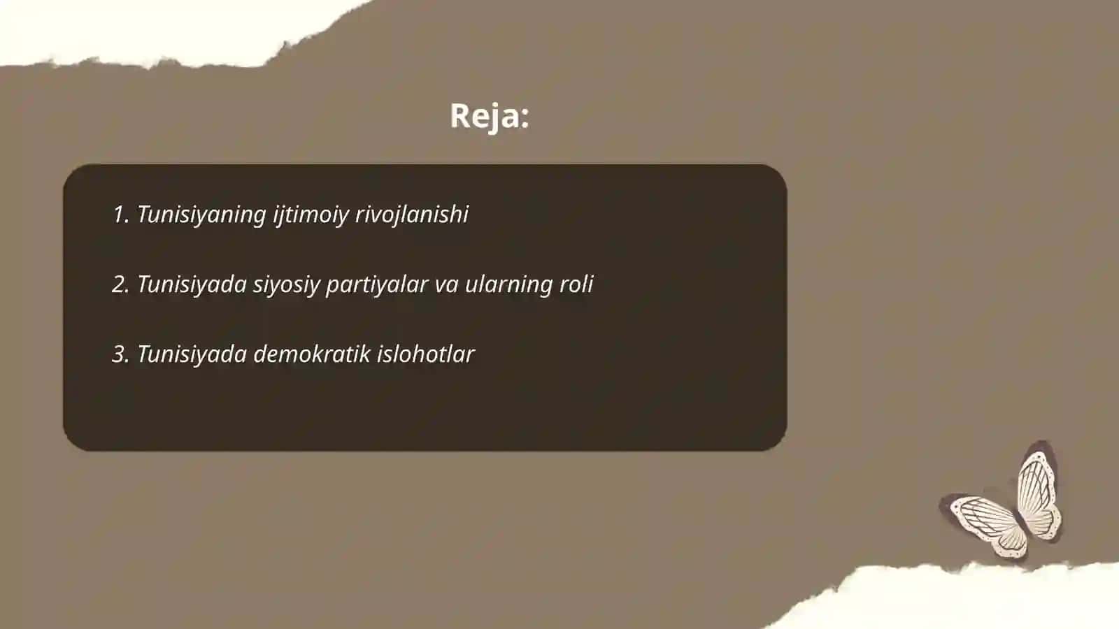 Tunisda ijtimoiy siyosiy jarayonlari 2