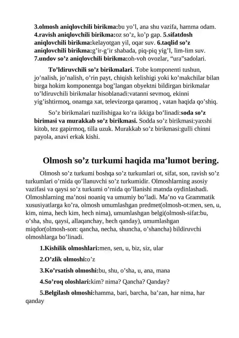 So’z birikmasi 2