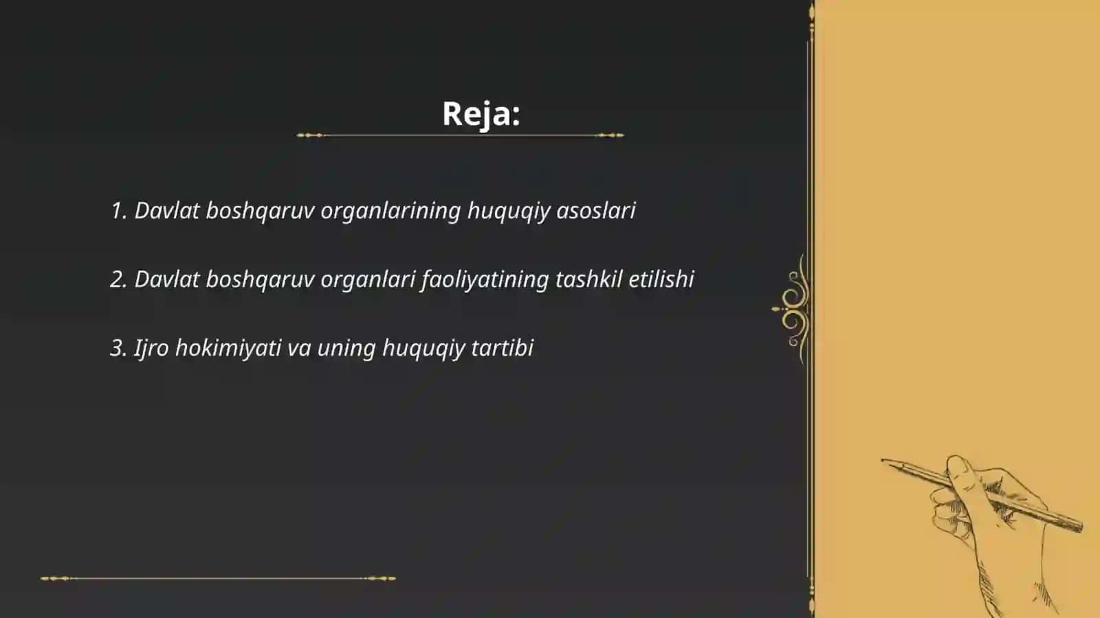 Davlat boshqaruv organlari faoliyatida boshqaruvning huquqiy va tashkiliy shakllari 2
