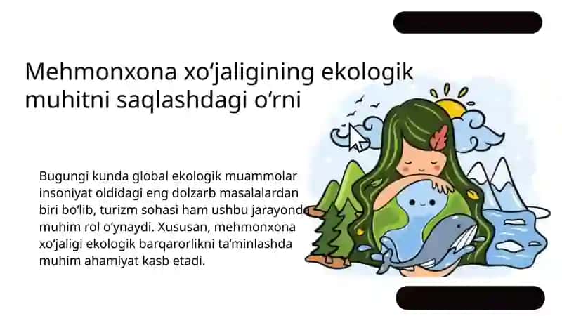 Mehmonxona xo’jaligida ekologik muhitni saqlashga qaratilgan texnologik innovatsiyalar 2