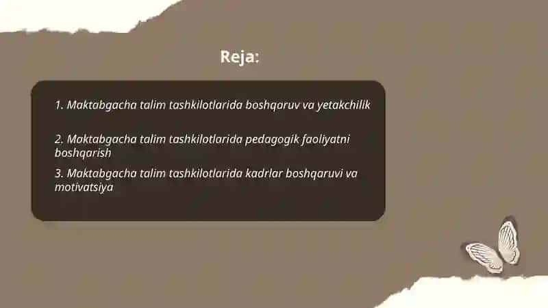 Maktabgacha talim tashkilotlarida menejment 2
