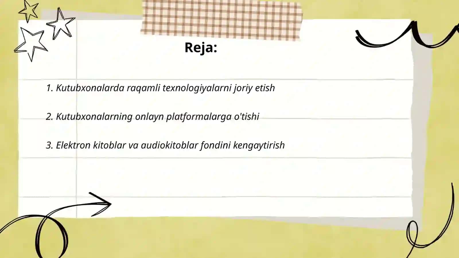 Kutubxonalar innovatsiyalarining xususiyatlari 2
