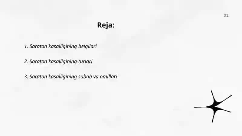 Saraton kasalligi 2