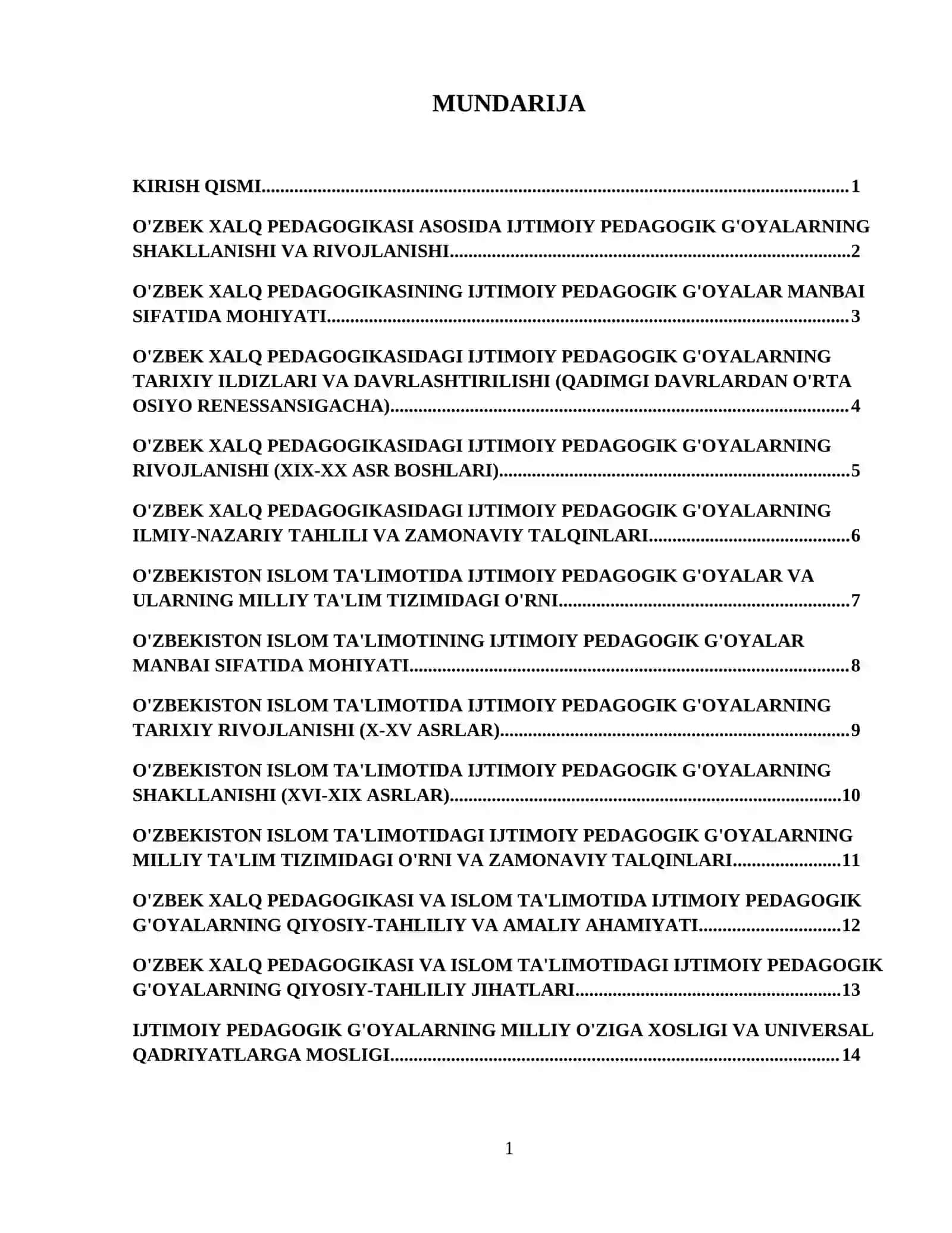 O'zbek xalq pedagogikasi va islom ta'limotida ijtimoiy pedagogik g'oyalar 2