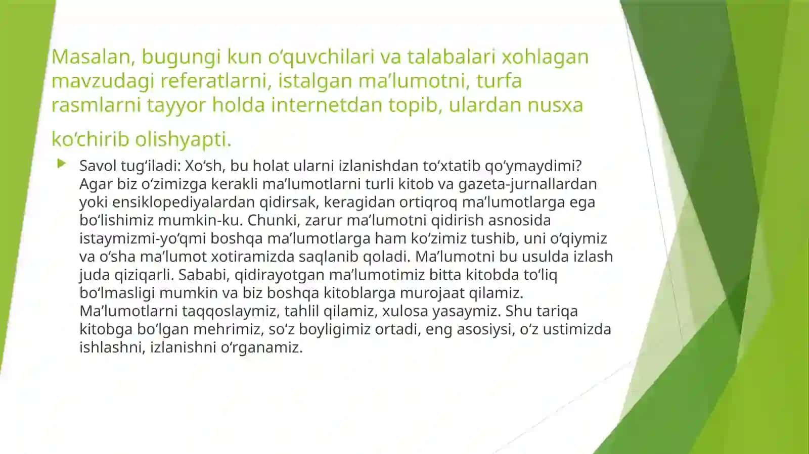 Internetning ijobiy tomonlari 2