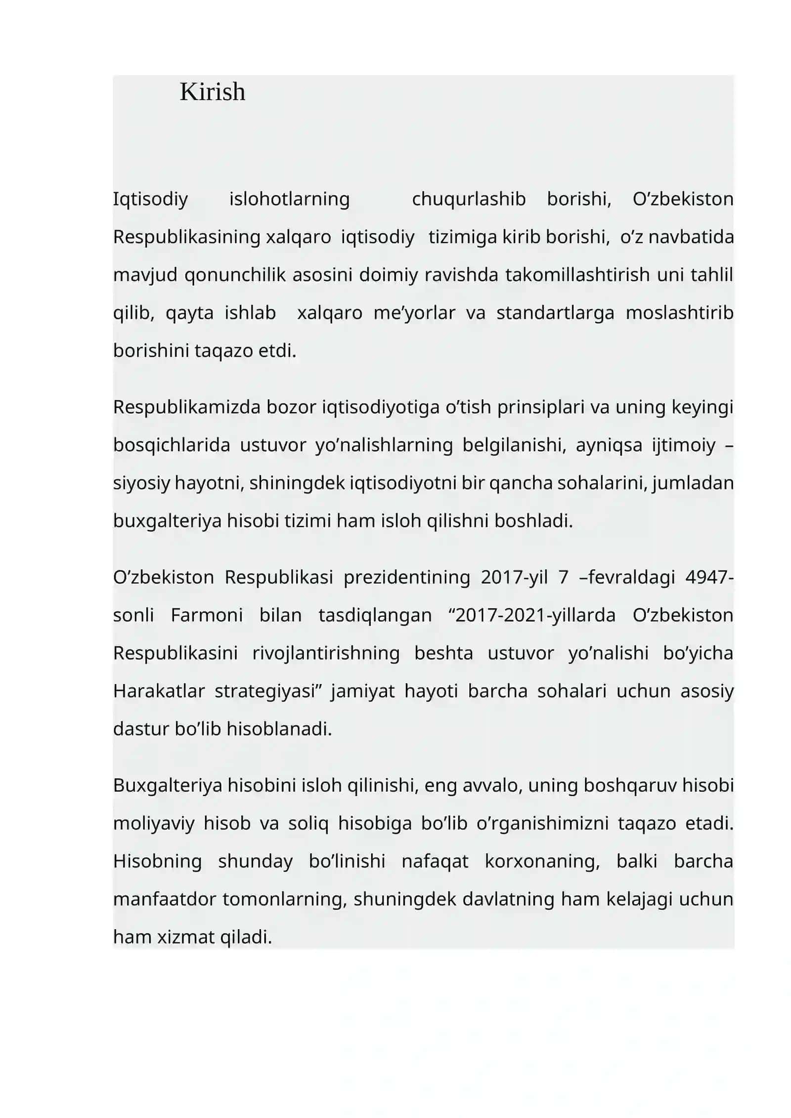 Korxonalarda moliyaviy hisobotlarni taqdim etish usullari 2
