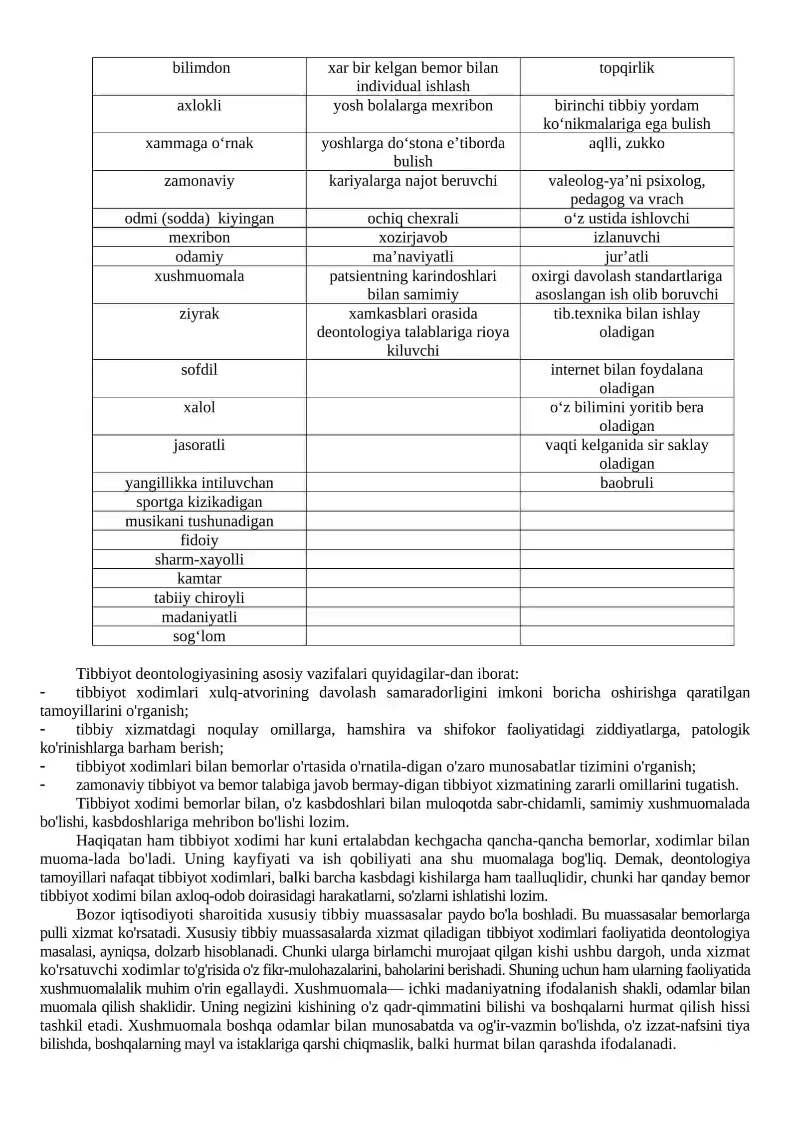 Deontologiya va uning muammolarini bartaraf etish usullari 2