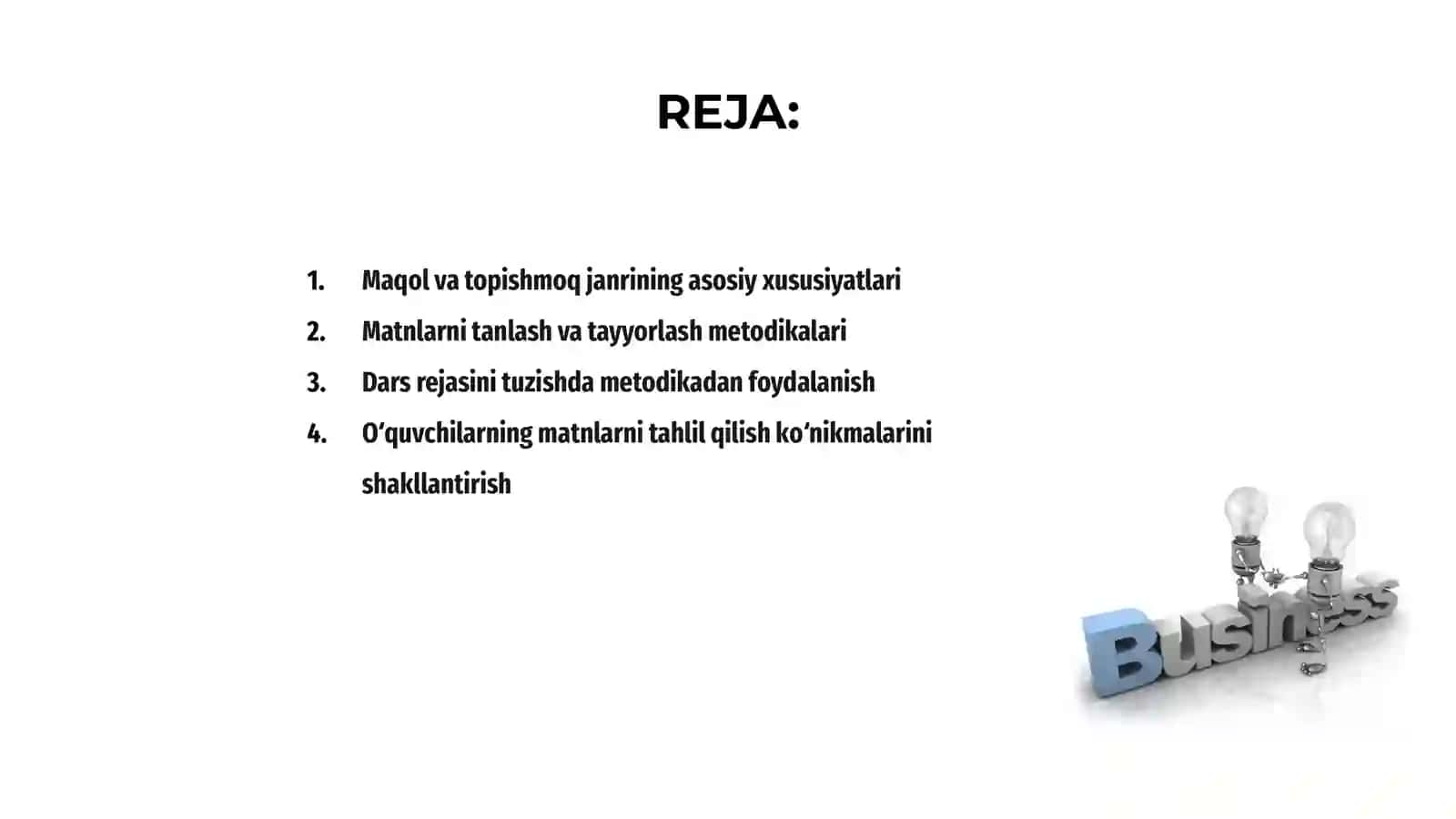 Maqol va topishmoq janriga xos matnlar ustida ishlash metodikasi 2
