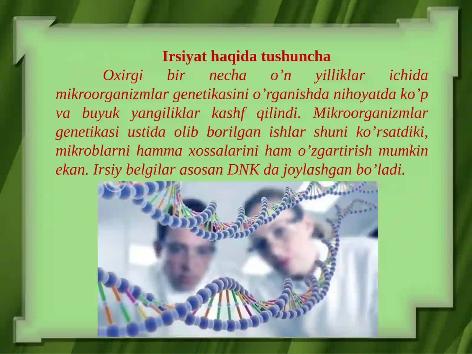 Mikroorganizmlar genetikasi 2