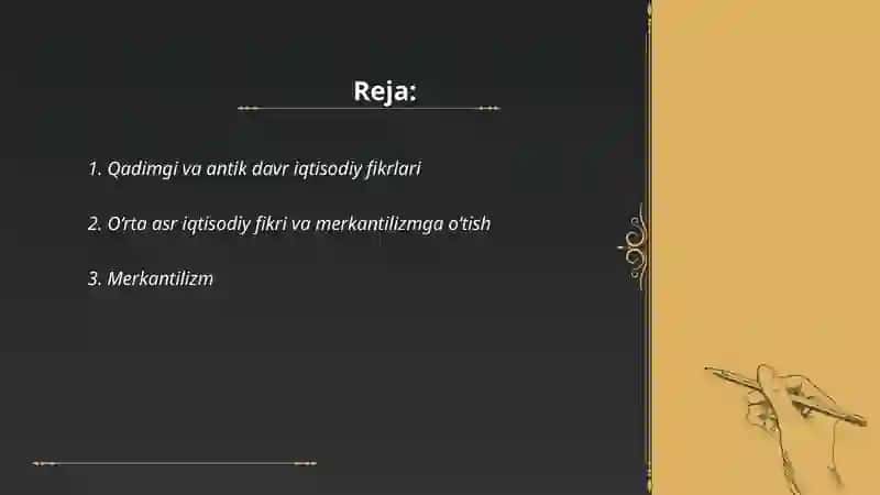 Iqtisodiyot nazaryasi rivojlanishini asosiy bosqichlari 2