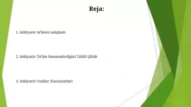 Inklyuziv talim metodlari: tahlil va hususiyatlari 2